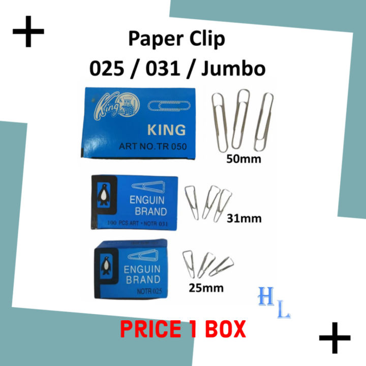 Paper Clip 025 / Paper Clip 031 / Jumbo Paper Clip (Ready Stock) Lazada