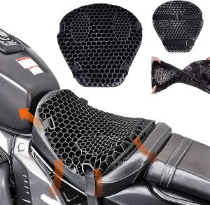 Motorcycle Seat Cushion Universal Honeycomb Motorcycle Cushion Anti Slip Shockproof Seat Cushion