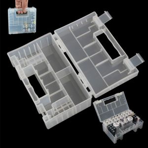 DOUBLEL Plastic Durable for AA AAA Battery Holder Anti Impact Organizer Storage Box Battery Case Container
