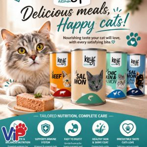 375g Keyf Kitchen Premium Pâté Cat Food Delicious Wet Meals in Gravy with a Variety of Savory Meat and Seafood Recipes
