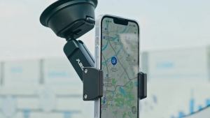 A2C Heavy Duty Suction Cup Phone Mount with Aluminum Alloy Arm & Clamp 66LBS Vacuum Suction Phone Mount for Windshield Dashboard Universal Car Phone Holder for All Phones Fit Jeep Wrangler F150