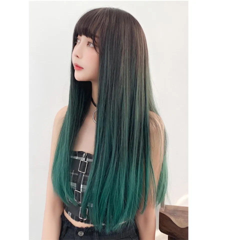 Green 2025 female wig