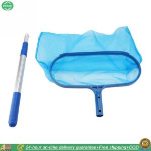 [Vodool Park City] Pool Skimmer Net Swimming Pool Skimmer Net with Telescopic Pole Ponds Cleaning Leaf Tools Pond Removal Cleaning Leaf Rake Ponds Cleaning Debris Tools