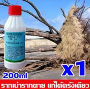 Q.LI 💥1หยดรากเน่า💥《200ml》 ยาฆ่าตอต้นไม้ ยาฆ่าต้นไม้ใหญ่ ยาฆ่าต้นไม้ ยาฆ่าไม้ไผ่ เข้มข้นสุด ตรงไปที่ราก รากเน่ารากตาย ยาฆ่ากอไผ่