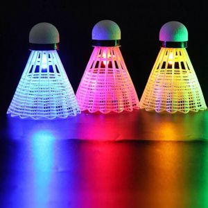 LIUJIR Lighting Balls LED Badminton Light-up Glowing Luminous Badminton Balls Training Nylon Lighting s Outdoor Game