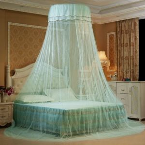 ZYJC SHOP Sang trọng Xếp Li Mái vòm Trang trí nhà cửa Cỡ Queen Công Chúa Màn chống muỗi Lều giường Đồ giường Màn giường