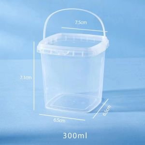 10pcs - 300ML dessert box cup toples jar ember dessert minuman