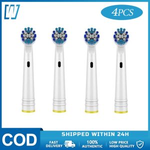 หัวแปรงสีฟันสำหรับแปรงสีฟันไฟฟ้า Oral B ทุกรุ่น 1 กล่อง มี 4 ชิ้น COD