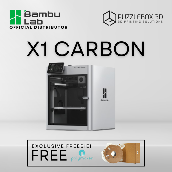 Bambu Lab X1 Carbon & X1 Carbon Combo with Micro Lidar Spaghetti Detection with AMS up to 16
