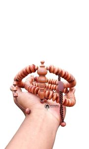 Tasbih Kayu Galih Bidara Ukuran 14x6mm Isi 99 Butir -  Muslim Motif