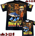 เสื้อเด็กทุงทุงทุงซาฮูร่า !!New (!!โปรดดูตารางไซส์ของทางร้านก่อนสั่งซื้อ สำหรับเด็ก2-12ปี) เสื้อพิมพ์ลายทั้งตัว ผ้ามันไมโครเนื้อนิ่ม. 