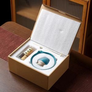 UUMIR 4PCS Bamboo Ceramic Japanese Matcha Tea Set Food Grade Reusable Matcha Stirring Brush Stirring Safe Japanese Chasen