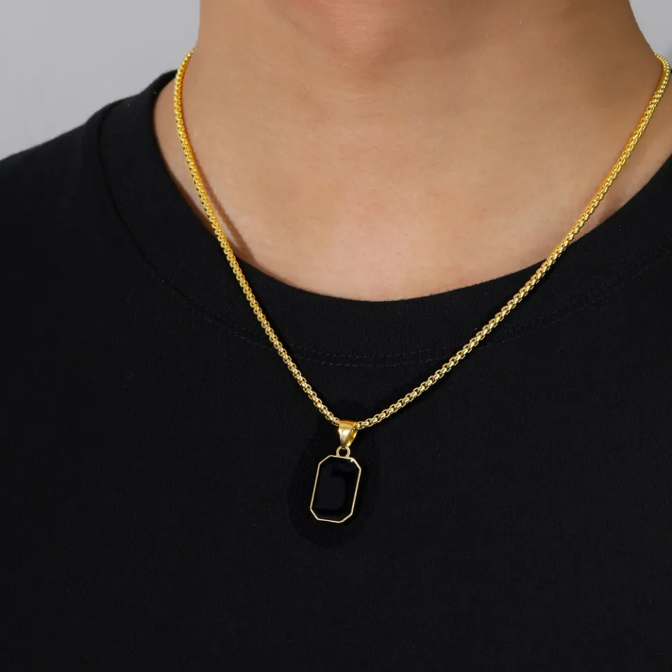 Men's luxury gold on sale necklace