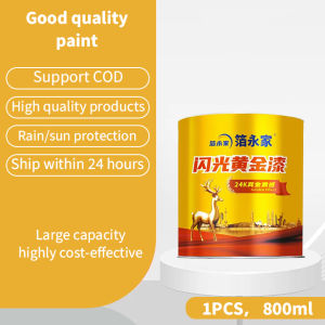 🔥999K gold lacquer🔥gold paint 800ml gold paint for metal Imported large-capacity high-quality gold leaf paint