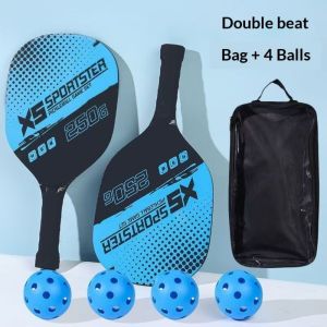T700 Pickleball Rackets Set Pickleball Paddle Set of 2 Rackets and 4 Pickleballs Balls Beginner