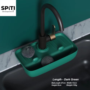 Faucet Splash-Proof Draining Rack | Anti-Splash Sink Drain Holder | 3 Colors | Space-Saving