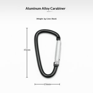SERENEGLOW Lightweight Aluminum D-Shaped Carabiner for Outdoor Activities Camping Hiking and Backpacking Gear