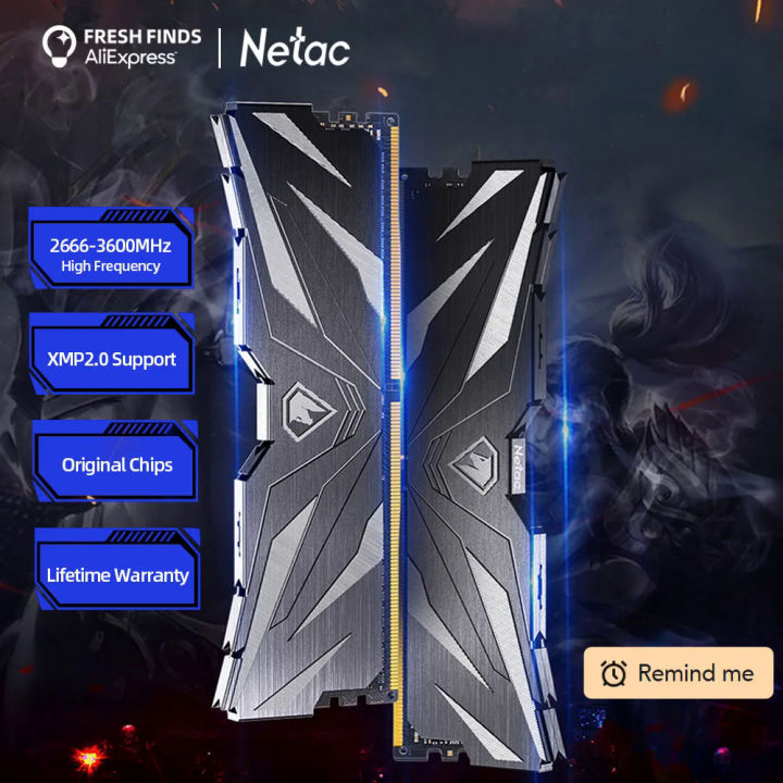 Netac Pc Ram Netac Memoria Ram DDR4 3600MHz 3200MHz 2666MHz 8gb 16gb DDR5 4800MHz ...