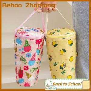 Behoo Portable Milk Tea Tote Bag Heat Preservation Bag Eco-friendly Handbag Carrying Insulated Cup Cover Tumbler Cup Accessories
