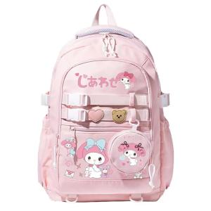 ZEEMIN Halloween Christmas Sanrio Cinnamoroll Kuruomi Melody Anime Backpack Cute Schoolbags Girl Student Large Capacity Anime Bookbag Children Travel New