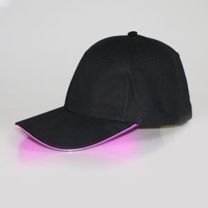 BLISSFUL Cotton LED Light Baseball Cap Adjustable Neon Hip-hop Luminous Hat Apparel Accessories Sunscreen Flashing Glow Rave Party Cap Stage Performance