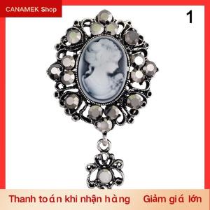 CS Hot Cameo Victoria Phong Cách Pha Lê Wedding Party Phụ Nữ Mặt Dây Chuyền Trâm Pin