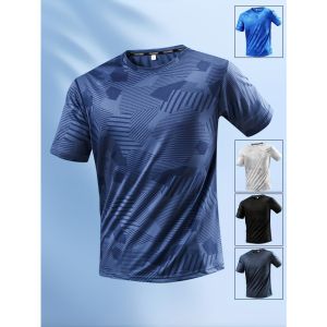 [Local Stock] ZEEMIN Running T-Shirt Multicolor Summer Breathable Wear-Resistant Fitness Sports T-Shirt Outdoor Lightweight Gym Training Sportswear