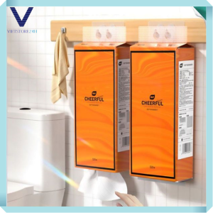 Thùng  4 Gói Giấy CHEERFUL NATURAL Treo Tường Rút Đa Năng Tiện Lợi
