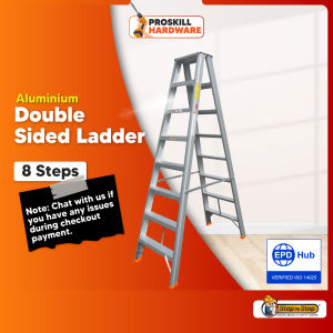 Aluminium Step Ladder Double Sided Ladder / StepByStep Heavy Duty Tangga Rumah 双边家用梯子 8 Steps