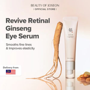 Beauty Of Joseon Ginseng Retinal Eye Serum 30ml Firm & Lift Anti-Aging Eye Serum Reduces Fine Lines Boosts Elasticity Ginseng Extract + Retinal Revive Eye Treatment Nourish Tired Under-Eye Skin