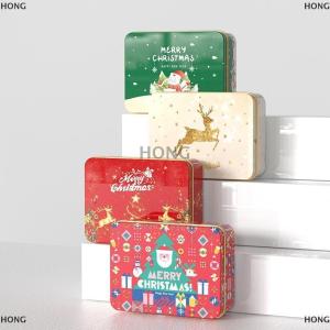 💞【Special price】💖HONG กล่องดีบุกใสสำหรับใส่คุกกี้ลูกอมกล่องใส่ช็อคโกแลตพร้อมฝาปิดสวยงามกล่องบรรจุภัณฑ์ของขวัญคริสต์มาส