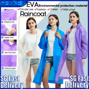 🇸🇬 Fast Delivery EVA Portable Raincoat/poncho raincoat Out Door Rainwear/Rain coat Waterproof and Breathabledisposal raincoatraincoat pocketmen raincoatraincoat waterproof for womenfor kidsUnisex Universal Size Christmas gift 雨衣