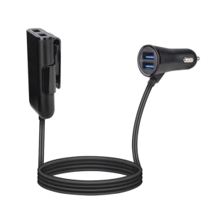 Efficient 24W QC3.0 4USB Car Charging Adapter Quick Charging with Safety Features for Electronic Accessories