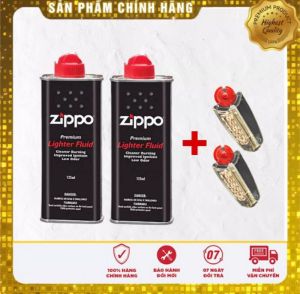 Xăng Thơm Dùng Cho Bật Lửa Hộp Quẹt Zippo Dung Tích 125ml