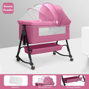 1 Year Warranty Portable Baby Crib foldable baby Cot Newborn Multifunctional Cradle Baby Bed with Mosquito net