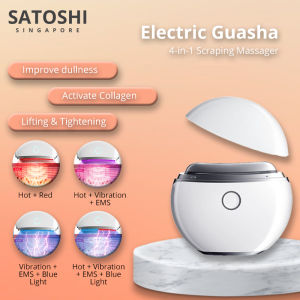 SATOSHI Electric Guasha Hot Gold 4 in 1 Scrapping Massager Face Lifting Slimming Beauty Device Gift