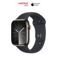 Đồng hồ thông minh Apple Watch Series 9 Viền thép Cellular 45mm Sport Band S/M Chính hãng [Viettel Store]. 