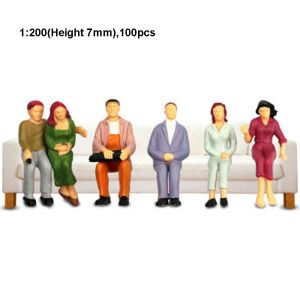 BESTOUR 10/100pcs 1:75/1:50/1:30/1:25 Scale Sand Table Model 1:200/1:150/1:100 Mixed Color Simulation Human Model DIY Dollhouse Character