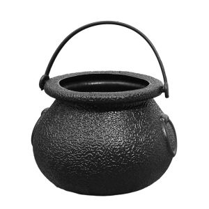 Halloween Candy Holder Pot Decoration Witch Cauldron Mini Skull Bucket Halloween Trick or Treat Party Props Kids Toy