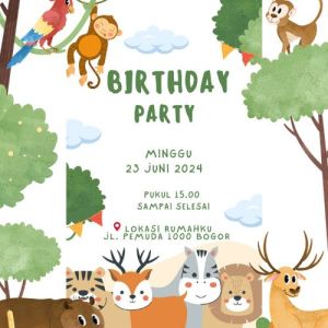 Undangan Ultah Anak Video Video Undangan Ultah Anak Tema Safari