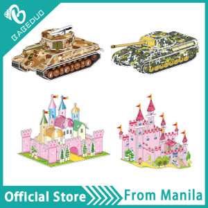 BABEDUO 3D House Model Building Puzzle Miniature Kit Self-assembly Boy and Girl Toy Educational Toy(Limited to one item)