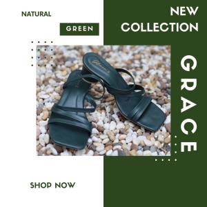 [ส่งเร็วพิเศษ!] รองเท้าส้นสูง grace GH-004 รุ่น4สาย รองเท้าแตะส้นสูง 2 นิ้ว รองเท้าไซส์ใหญ่ ไซส์ 36 - 42 รองเท้าผู้หญิง รองเท้าแฟชั่น รองเท้าเปิดส้น สีพาสเทล7สี