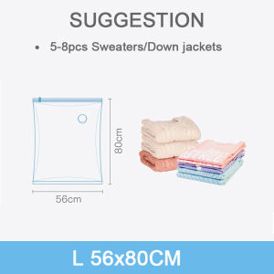 No-Pumping Vacuum Compression Bag For Traver Home Clothes Finishing Packing Organizer No Pump Needed