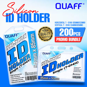 PRINTING VIEW - (200pcs) QUAFF Double-Sided Jelly Id Case Holder Protector 54x90mm Vertical Horizontal