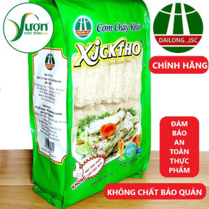 (Bán sỉ) Thùng 10 Túi Cơm cháy chưa chiên Xicktho Ninh Bình (Túi 01kg) cơm cháy khô gạo nếp hương đặc biệt -Vườn Đặc Sản
