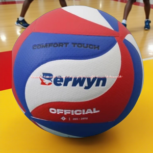 Berwyn 5inch Volly Ball Comfort Touch Blue Red Laminated PU Bola Voli Berwin Material Berkualitas Kuat Dan Tahan Lama