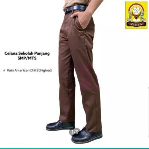 Seragam Seragam Pramuka cokelat MTS/SMP/SMA Celana Panjang Coklat / Seragam MTS/SMP/SMA