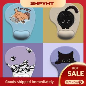 SHPYHT 1 cái mới hoạt hình động vật Silicone cổ tay pad chuột còn lại Bàn Mat chuột Pad chống vết phụ kiện máy tính