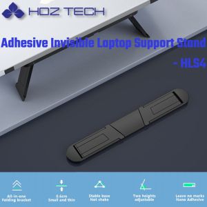 INOVAGEN Invisible Adhesive Laptop Stand Hls4/Portable Foldable Adjustable/Ultra Slim Computer Riser for Laptops 10-16