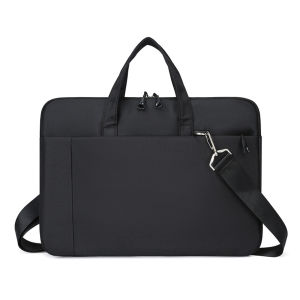 14-inch Laptop Bag Waterproof Canvas Business Briefcase Lightweight Laptop Shoulder Bag with Shockproof Interior
